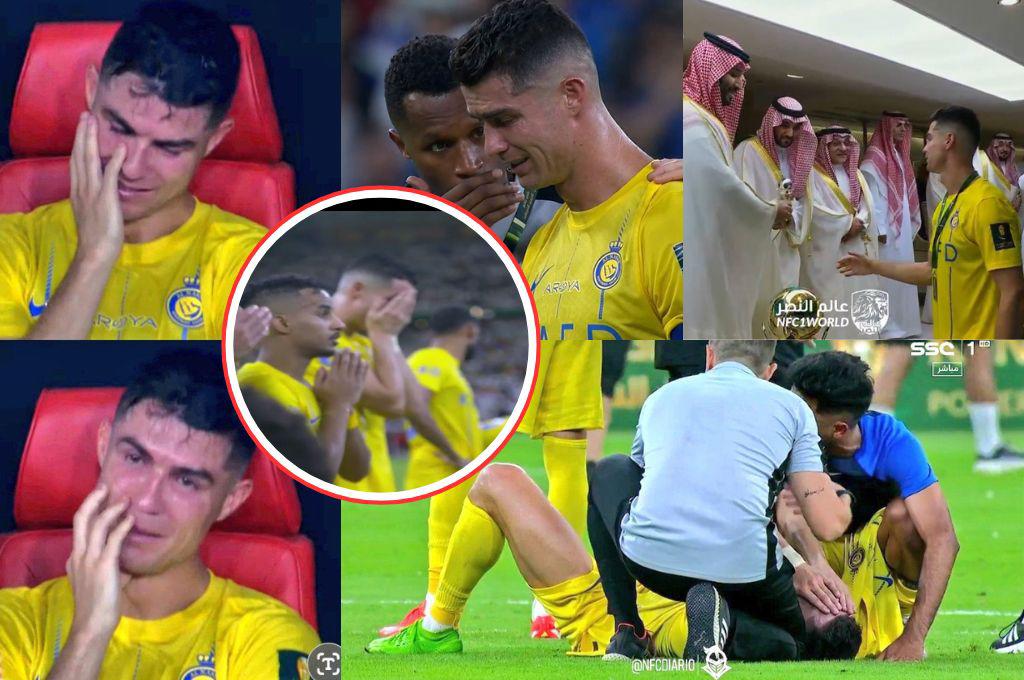 El tremendo llanto de Cristiano, el jugador que fue regañado por Ronaldo y el gesto del luso tras perder la final con Al Nassr