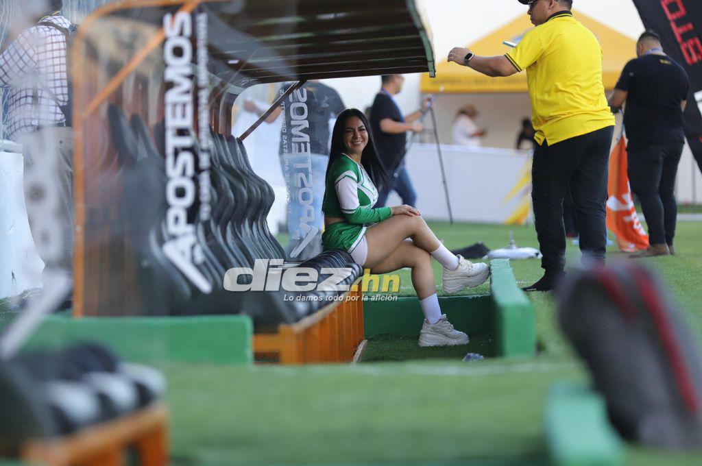 Muchas bellezas y gran ambiente en el estadio Morazán para el clásico entre Real España-Olimpia