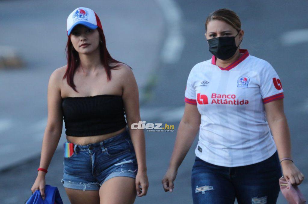Mensaje a Municipal, el carro que se quedó botado y las chicas: ambientazo previo al partido de Olimpia por Liga Concacaf