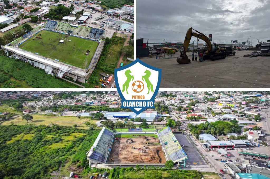 ¿Será como el Nacional? Así lucen los avances en el cambio césped del estadio Juan Ramón Brevé Vargas de Olancho