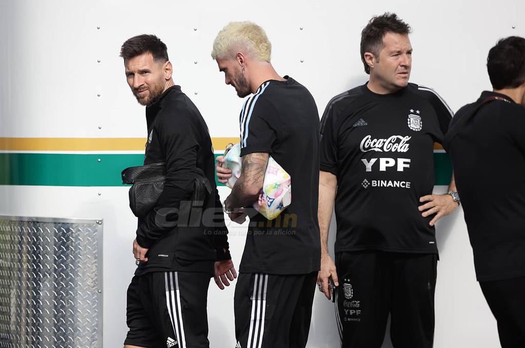 Argentina llevó a cabo su segundo entreno en las instalacions del Inter de Miami con Messi a la cabeza. (Foto Joseph Amaya)