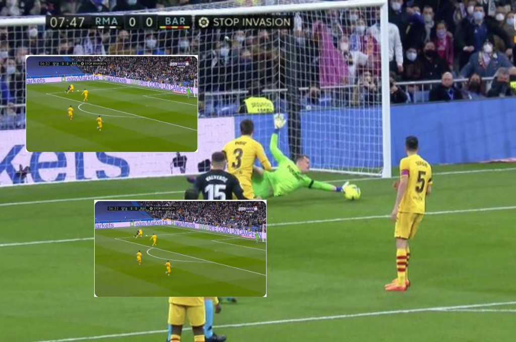 ¡Vinicius sacó a pasear a Araújo! La tremenda jugada del brasileño que terminó en paradón de Ter Stegen