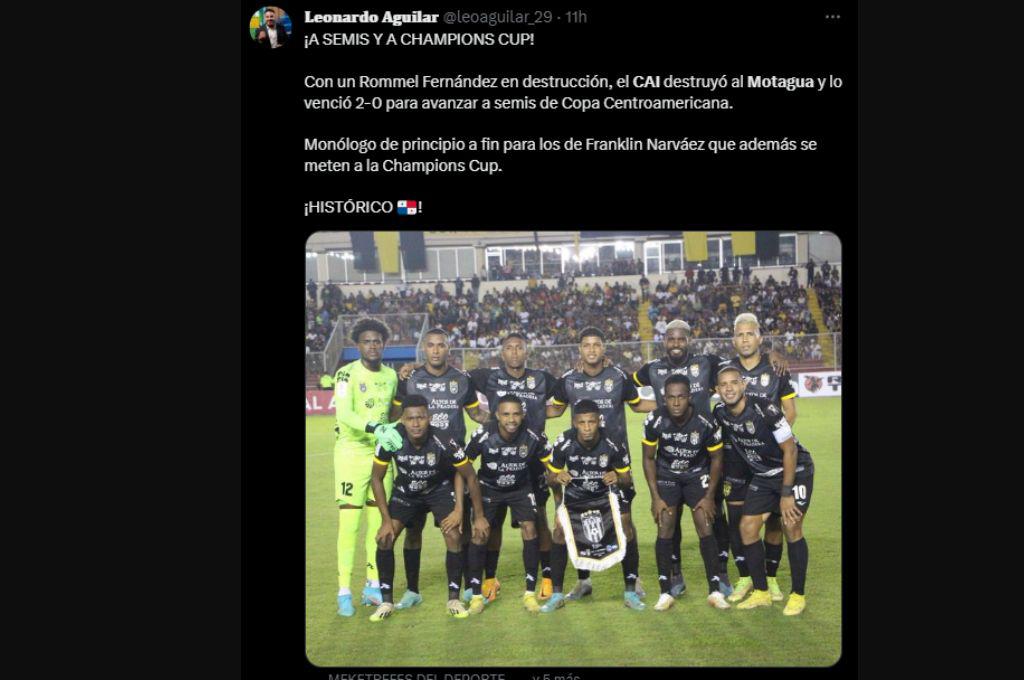 “Hijos en clubes y en selección, ¿Qué país son?”, la casa se respeta”: así reacciona la prensa panameña tras el triunfo del CAI ante Motagua