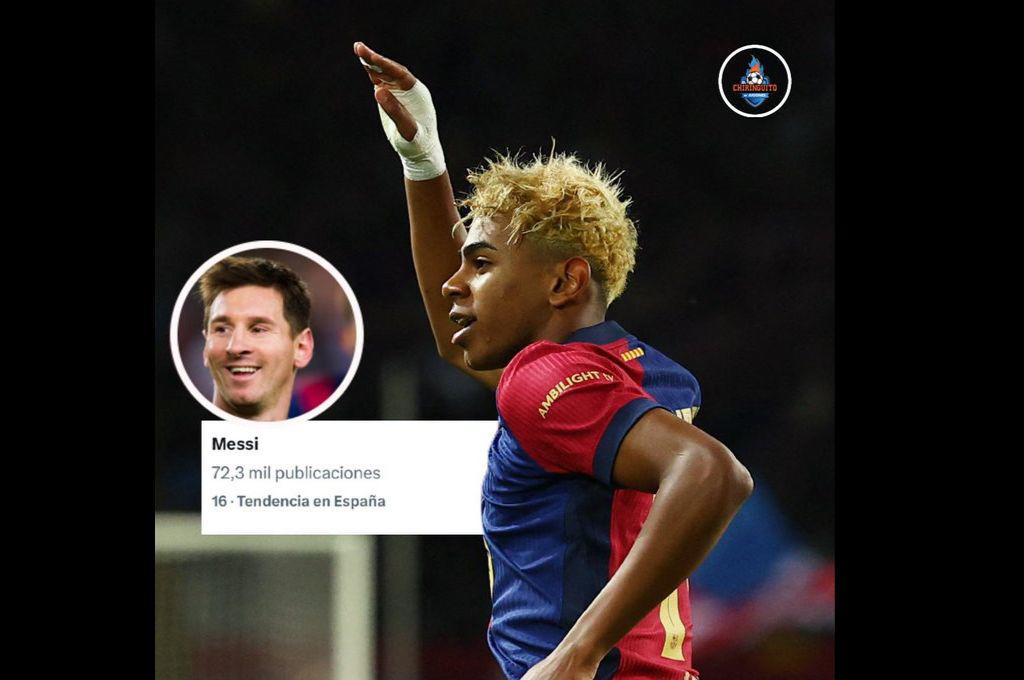 El VAR salvó al Barcelona por un milímetro, Messi 'opaca' a Yamal en redes, Flick tiene nueva pesadilla e Inter recibe tremendo golpe