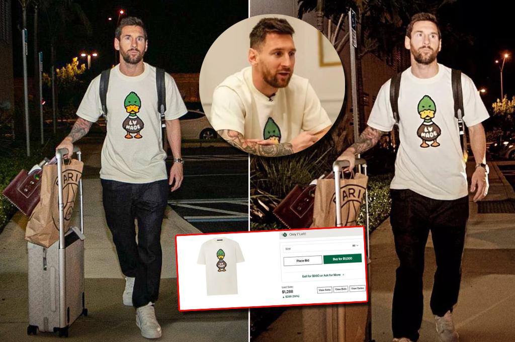 2022 Lv Made The Lionel Messi Shirt Louis Vuitton X Nigo Intarsia