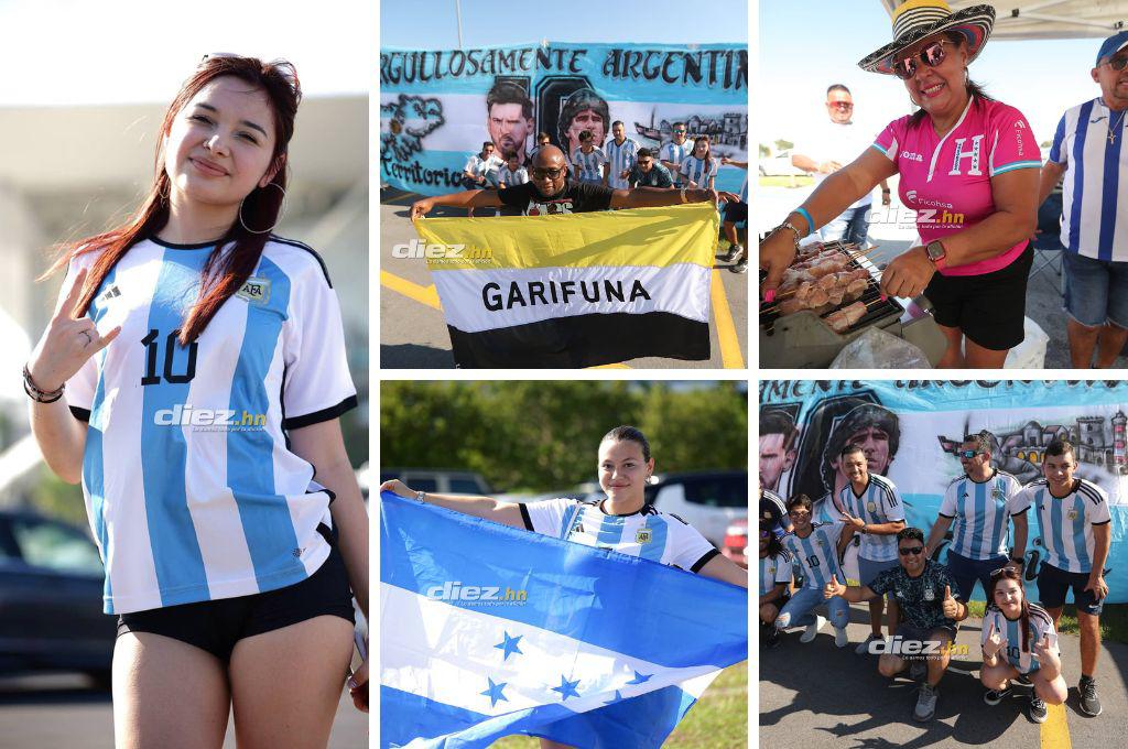 La carnita asada de los catrachos, el Lamborghini y la tremenda manta a Maradona: Ambientazo previo al Honduras vs Argentina