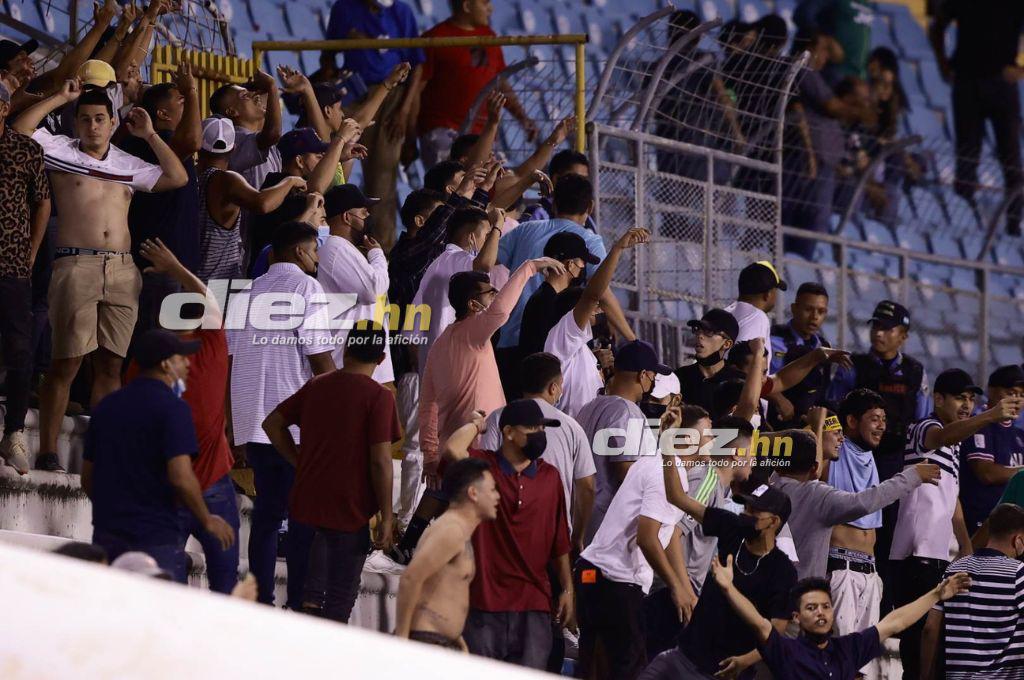 Las imágenes del caos en el Olímpico: Piedras, tres jugadores de Marathón se pusieron en riesgo ¿Y quién comenzó todo?