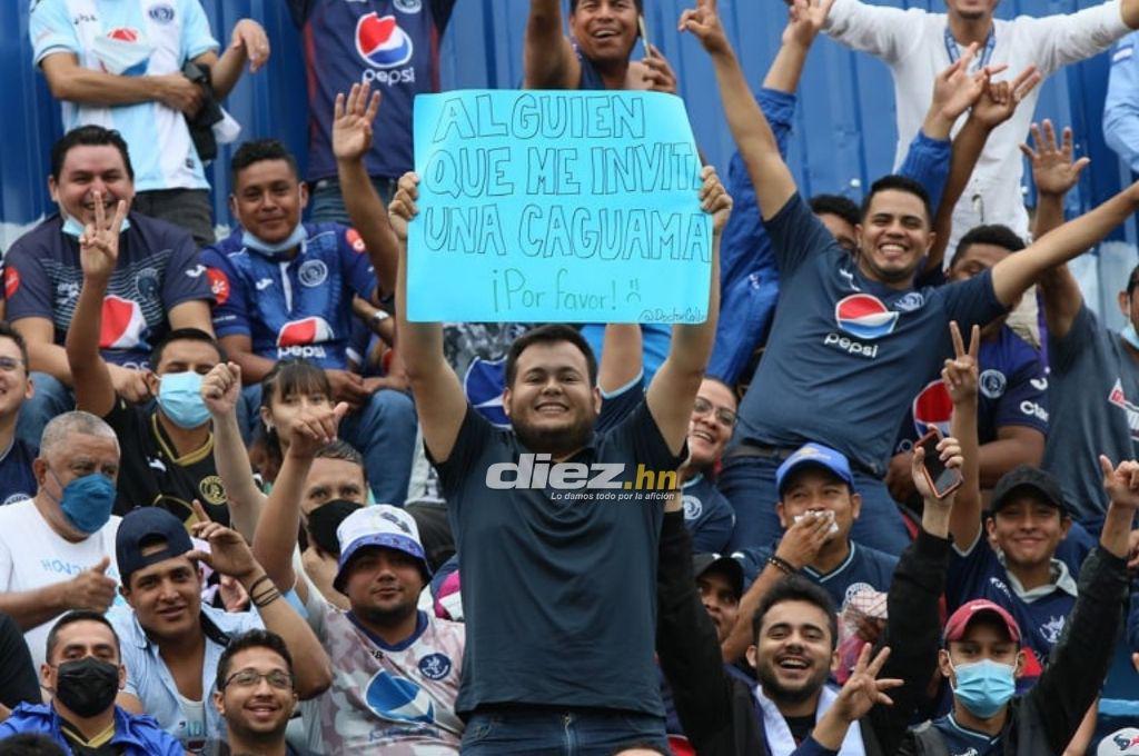 NO SE VIO EN TV: Los enfados de Héctor Vargas, dedicatoria de Moreira y el aficionado de la caguama en la fiesta de Motagua en la final