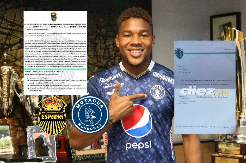 ¿Qué dice el contrato de Yeison Mejía con Real España y el finiquito que recibió por parte del Sporting Kansas City?