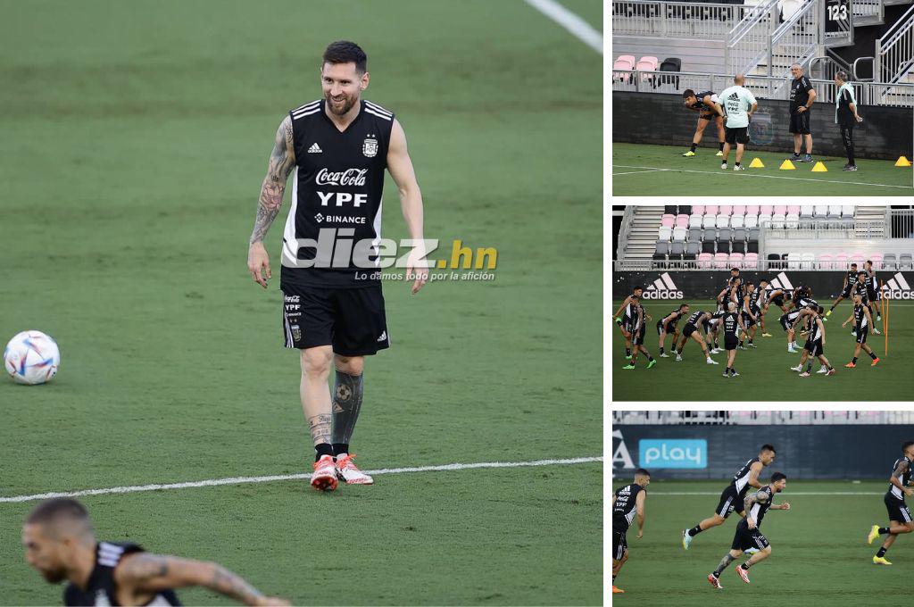 ¿Messi de titular? Así fue el último entrenamiento de Argentina previo al partido ante la Selección de Honduras