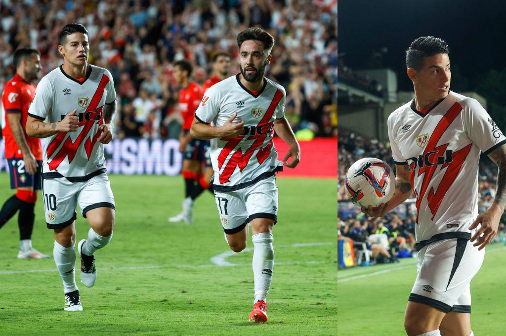 James Rodríguez debutó: así le fue al Rayo Vallecano ante Osasuna en el regreso del colombiano a Europa