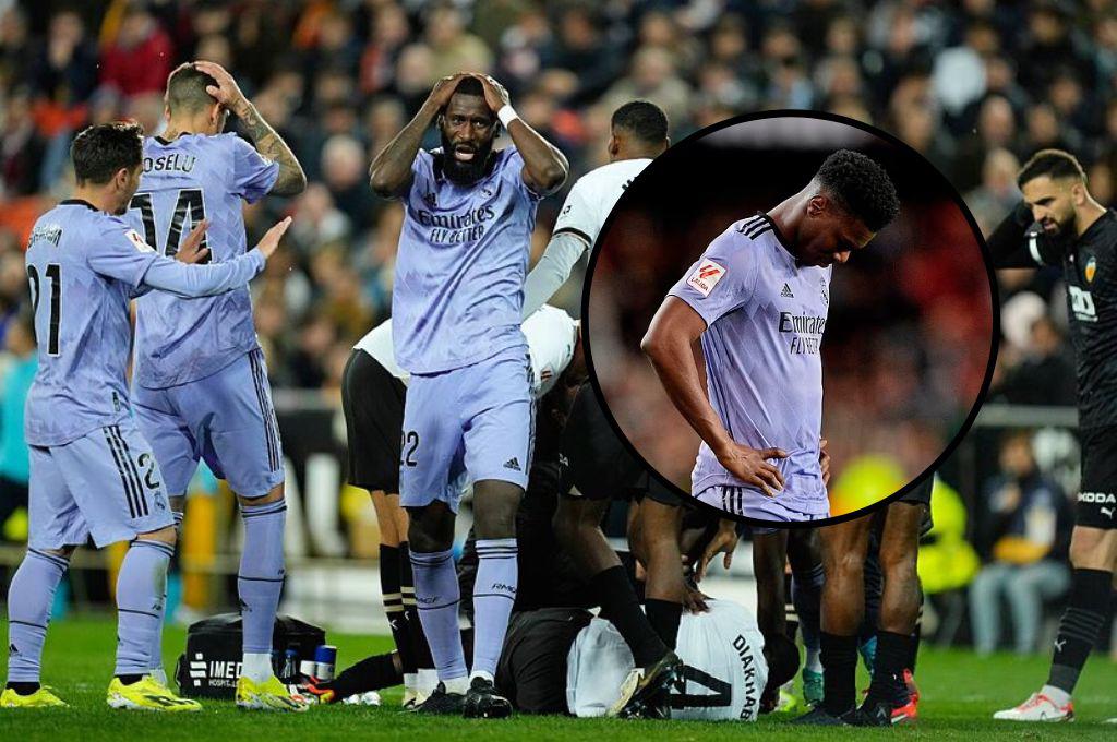 La dura lesión que sufre jugador de Valencia luego del partido contra Real Madrid y el mensaje de Tchouaméni