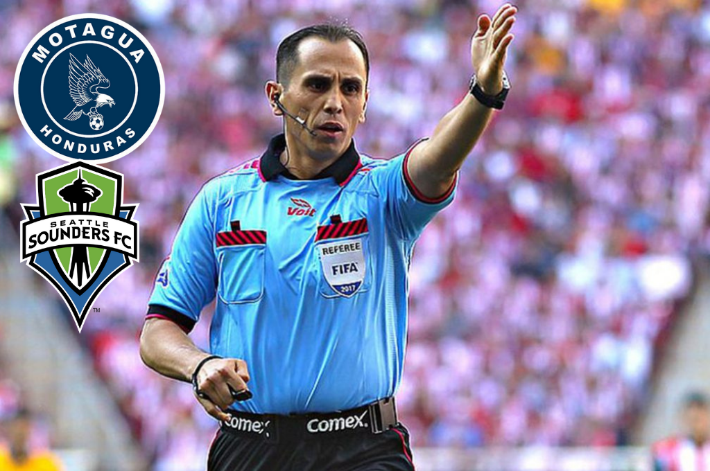 Concacaf designa árbitro mexicano para dirigir el duelo Motagua vs Seattle Sounders por la Liga de Campeones