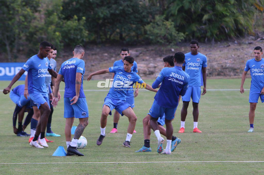 ¡Con nuevo fichaje y Auzmendi! Así fue el último entrenamiento de Diego Vázquez con Motagua previo a enfrentar al Olancho FC