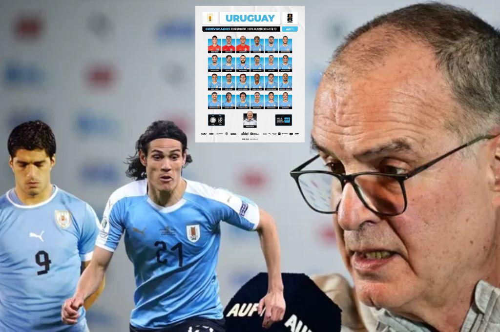¿Están Cavani y Suárez? Marcelo Bielsa anuncia la lista de convocados de Uruguay para enfrentar a Colombia y Brasil