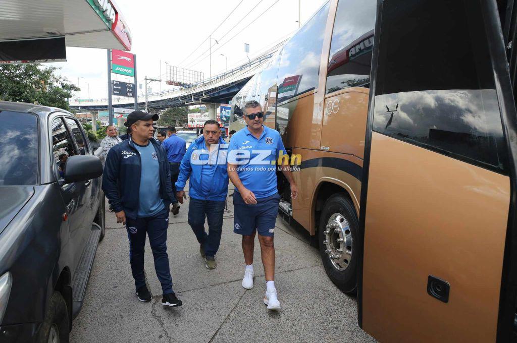 ¿Quiénes viajaron? Así fue la salida del Motagua de Diego Vázquez rumbo a Olancho para disputar el repechaje