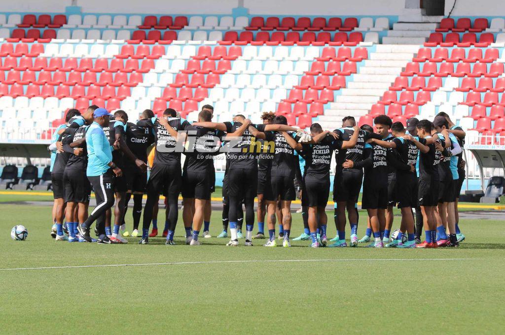 Así fue el último entrenamiento de la Selección de Honduras, esta vez en el estadio Nacional Chelato Uclés