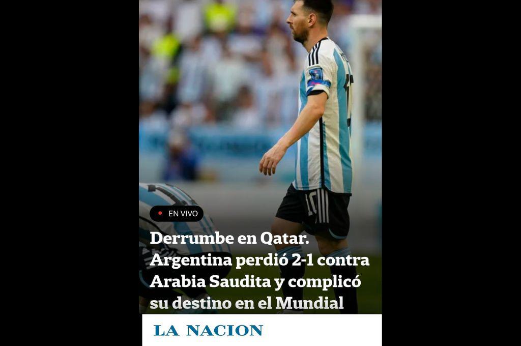 “Ni D10s ayuda al que madruga”: Así reaccionó la prensa tras la derrota de Argentina ante Arabia Saudita en Qatar 2022