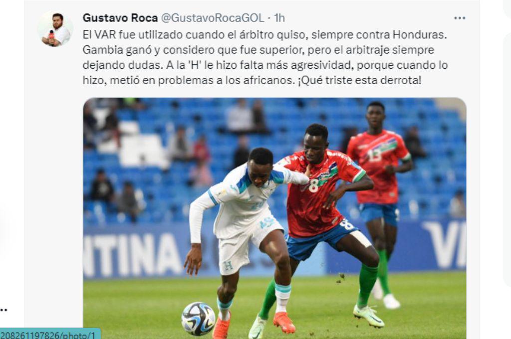 Prensa hondureña reacciona molesta tras la derrota de la Selección Sub-20 de Honduras ante Gambia en Argentina