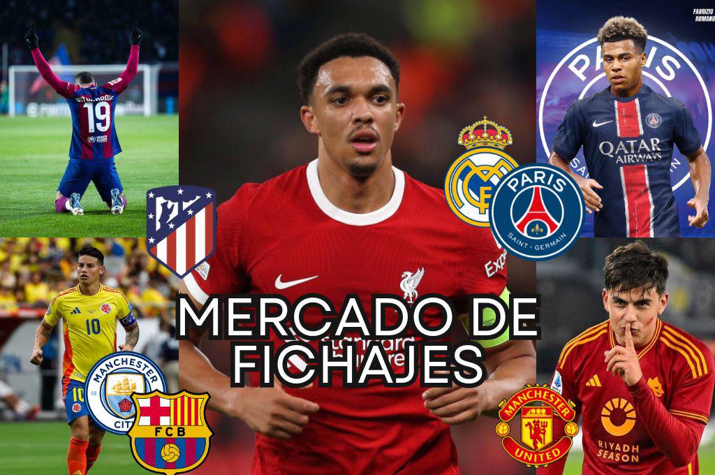 Alexander-Arnold al Madrid y Ancelotti vende delantero, las dos bajas del Barcelona y el bombazo del PSG por 60 millones