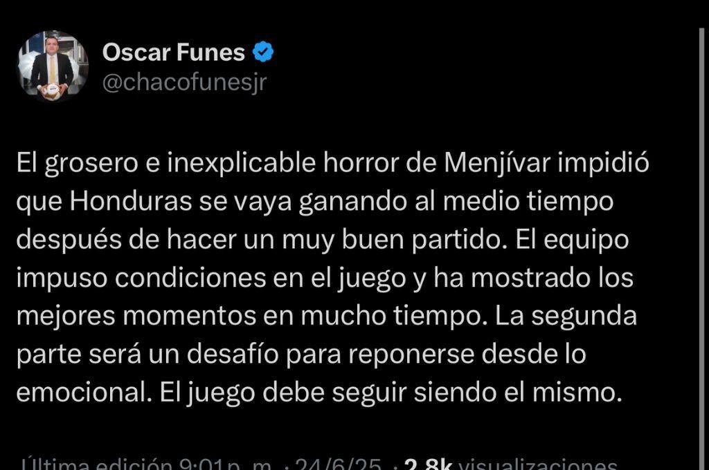 Honduras conocerá a su papá y Es el oso de la Copa Oro: lo que dice la prensa sobre el error de Menjívar y el duelo ante Panamá