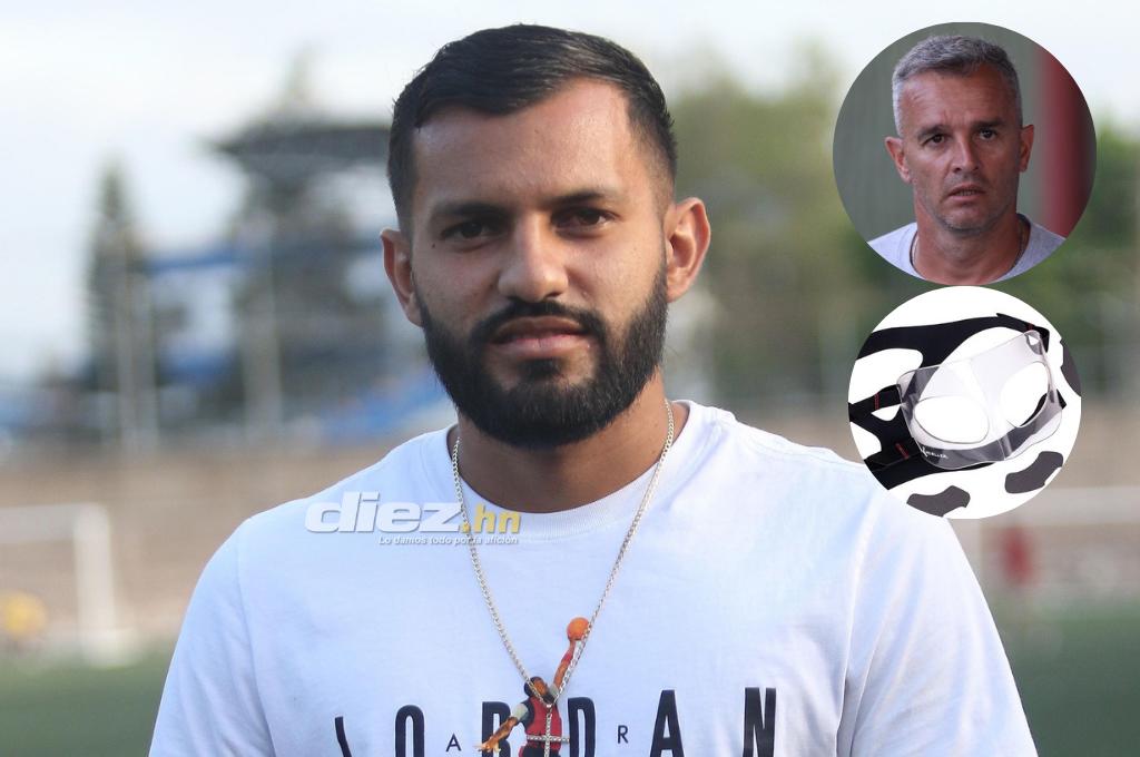 Futbolista de Olimpia anuncia que usará una máscara para jugar las semifinales del Clausura 2022