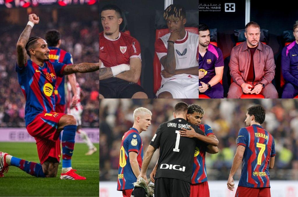 La burla del Barcelona al Bilbao, el futbolista que estaba jugando con el celular en la banca y Joan García quiere Mundial