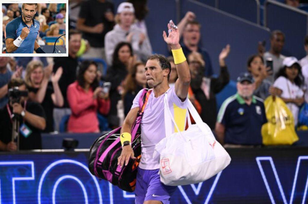 Nadal regresó luego de su lesión, pero tropieza ante Coric en el Masters 1000 de Cincinnati