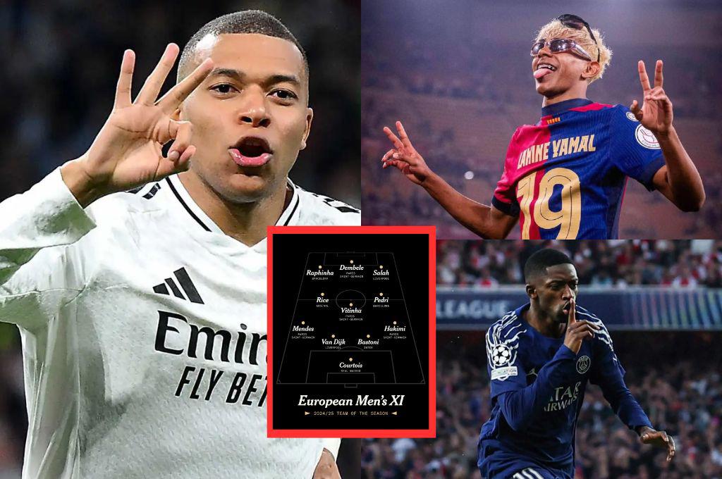 Sin Yamal y Mbappé: el polémico once ideal de la temporada en Europa que publicó 'The Athletic'