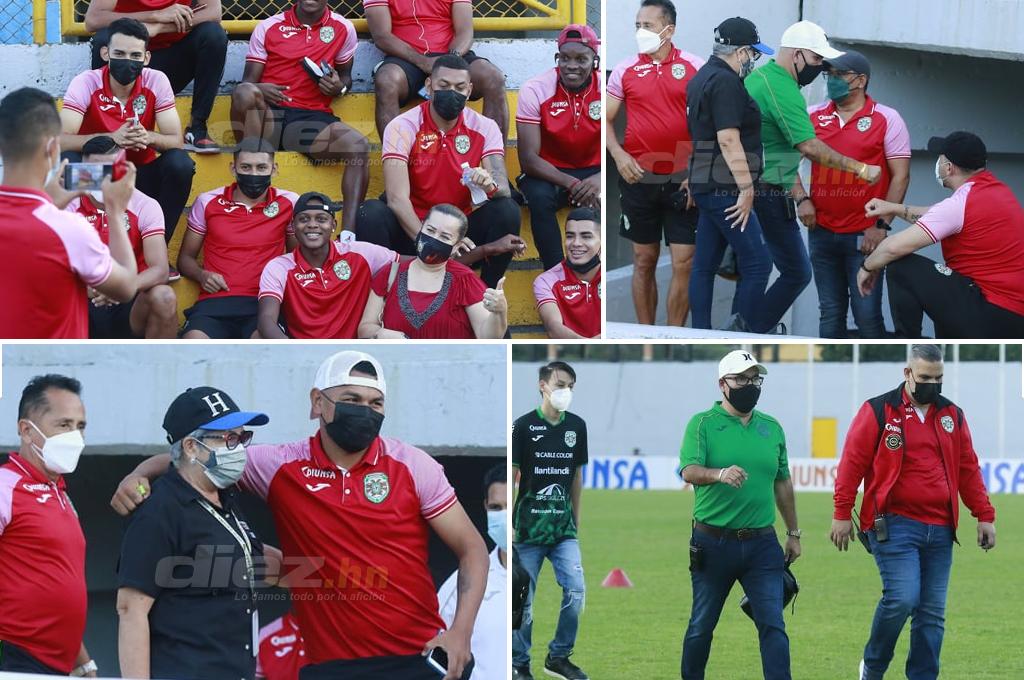 Listos para su debut: Así llegó la plantilla de Marathón para su estreno en el Morazán contra Platense