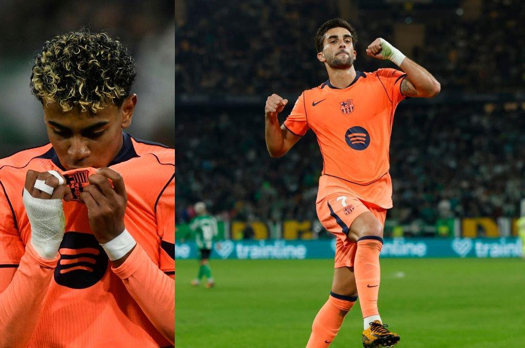 ¡Ocho goles y triplete de Ferrán! Barcelona se descuidó al final, pero terminó venciendo al Betis y mantiene el liderato de LaLiga