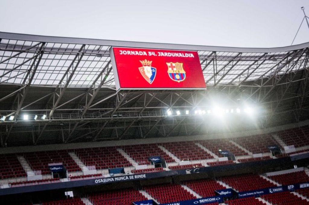 EN VIVO: Barcelona busca acercarse al título en El Sadar ante un complicado Osasuna que busca puestos de Europa