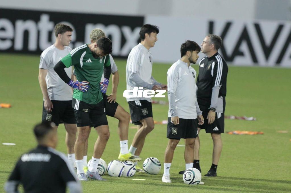 Heung-min Son y Hugo Lloris se divirtieron en el Estadio Morazán y un viejo conocido regresó, ¿qué pasó en el entreno de Los Ángeles FC?