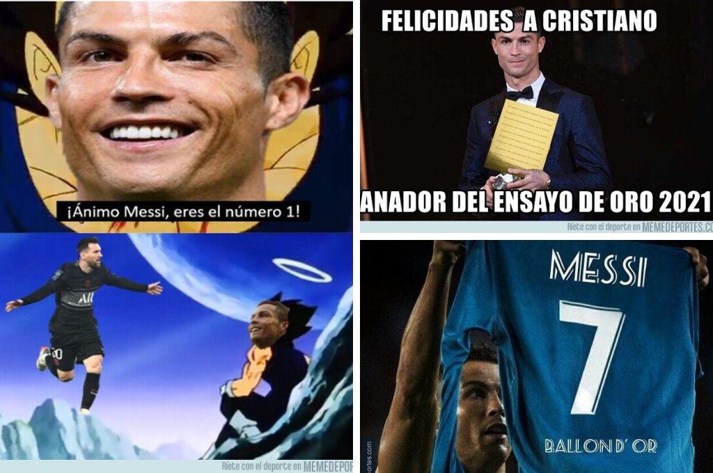 Messi gana el Balón de Oro 2021 y los memes destrozan a Cristiano Ronaldo