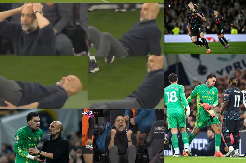 Guardiola se peleó con Ederson: la reacción de Pep, lo que dijo el DT tras su caída y el Manchester City cerca del título