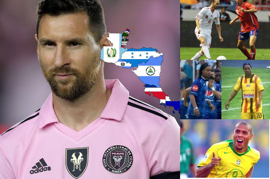 Messi lo hace por segunda vez: Las estrellas del fútbol mundial que han jugado en Centroamérica