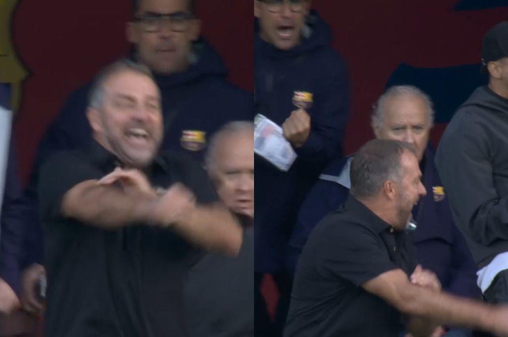 La mala seña de Flick al árbitro tras gol de Araújo, la polémica de la que todo el mundo habla y el golazo que silenció al Barcelona