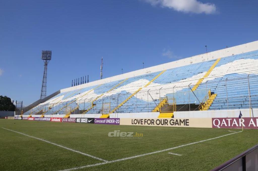 ¿Sigue dañado o en óptimas condiciones? Así luce el césped del estadio Morazán previo a los cuartos del Premundial Sub-20