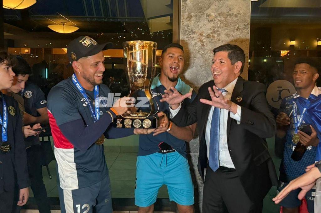 Así fue la celebración íntima de Motagua tras conquistar la copa 20 ante Marathón