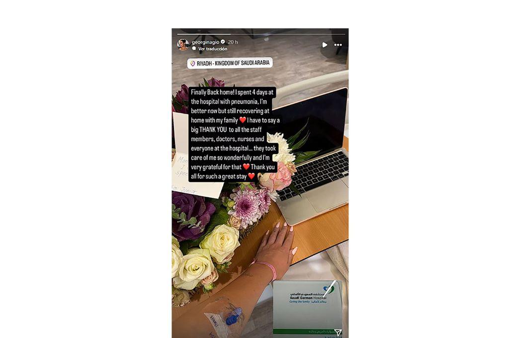 Cristiano Ronaldo se preocupa: La razón por la que Georgina Rodríguez, pareja de CR7, estuvo 4 días interna en el hospital