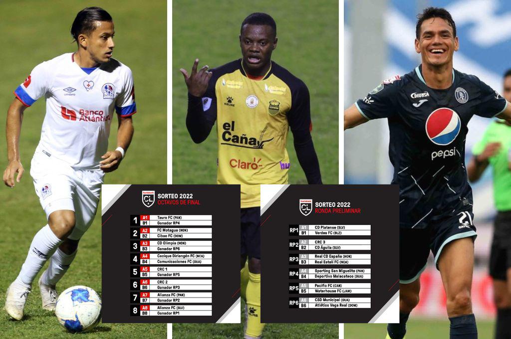 Olimpia y Motagua conocen sus rivales en octavos de final de la Liga de Concacaf; Real España va ante el Real Estelí en la ronda preliminar