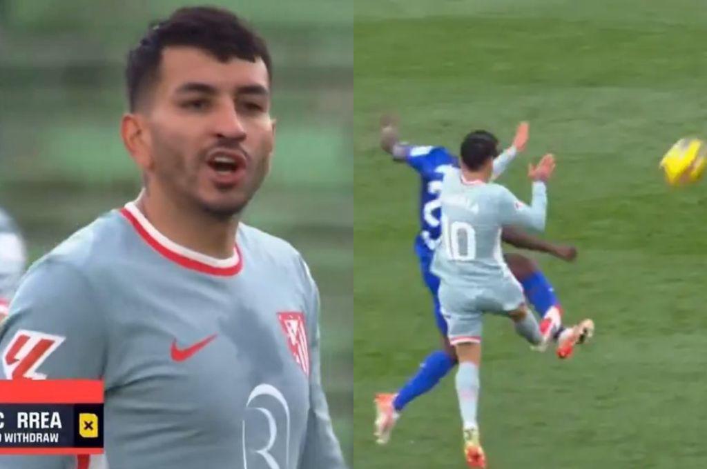 “Hijo de mil pu***, cagón. La concha de...’”: este será el castigo a Ángel Correa tras insultar al árbitro en el Atlético-Getafe