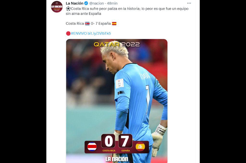 “Parecemos Panamá”, “Dimos pena”: las reacciones de la prensa tica tras la derrota de ante España en Qatar 2022