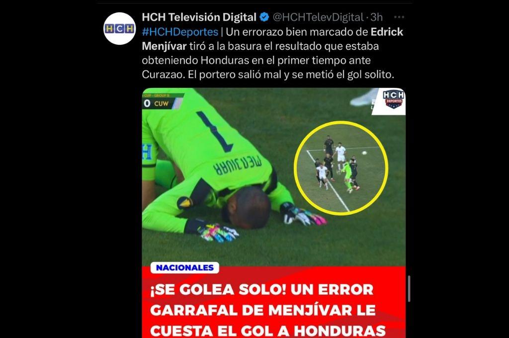 Honduras conocerá a su papá y Es el oso de la Copa Oro: lo que dice la prensa sobre el error de Menjívar y el duelo ante Panamá