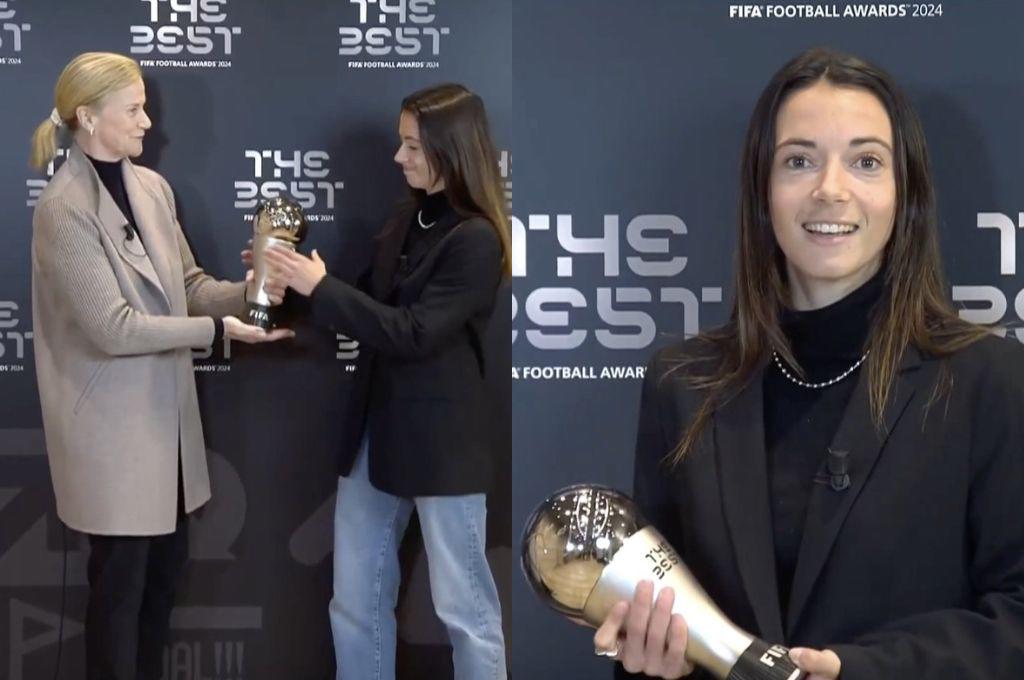 Nadie es mejor que Aitana Bonmatí: la jugadora ganó su segundo de The Best seguido y esta fue su reacción