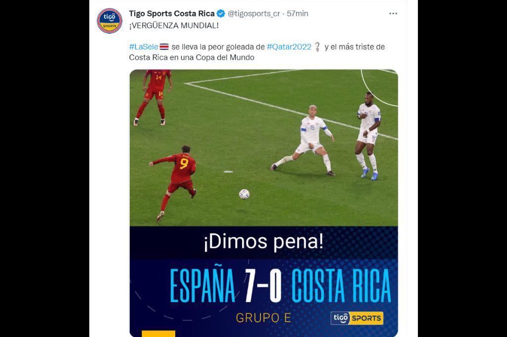 “Parecemos Panamá”, “Dimos pena”: las reacciones de la prensa tica tras la derrota de ante España en Qatar 2022