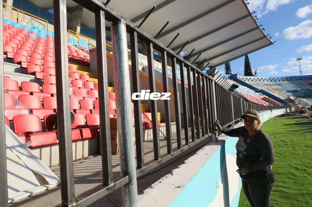 Luce impecable Estadio Nacional previo a la gran final Olimpia-Marathón; así pulen los últimos detalles en su gradería