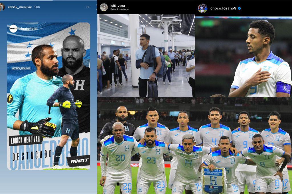 Palma el más dolido y Choco emotivo: Lo que dicen los jugadores de Honduras en redes sociales tras la derrota ante México