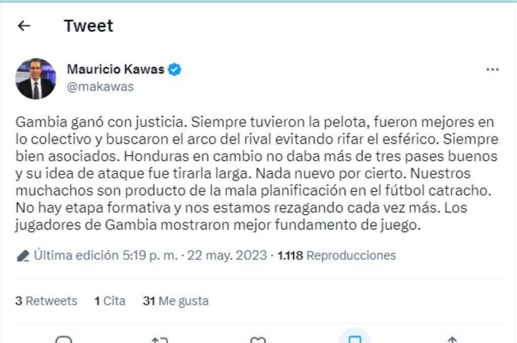 Prensa hondureña reacciona molesta tras la derrota de la Selección Sub-20 de Honduras ante Gambia en Argentina