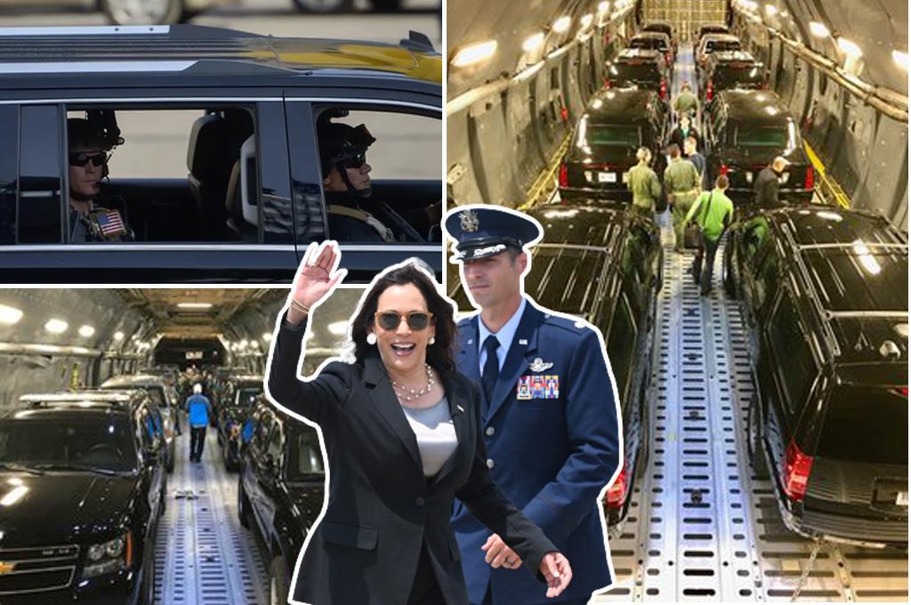Suburban blindadas, francotiradores y ambulancias:  Así prepara el Servicio Secreto de EEUU la visita de Kamala Harris a Tegucigalpa
